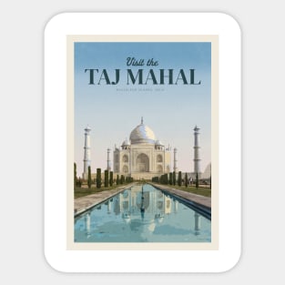 Visit Taj Mahal Sticker